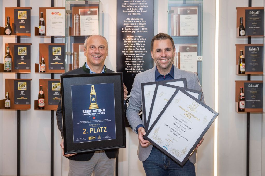 Austrian Beer Challenge 2023: Vier Stiegl-Biere am Podest