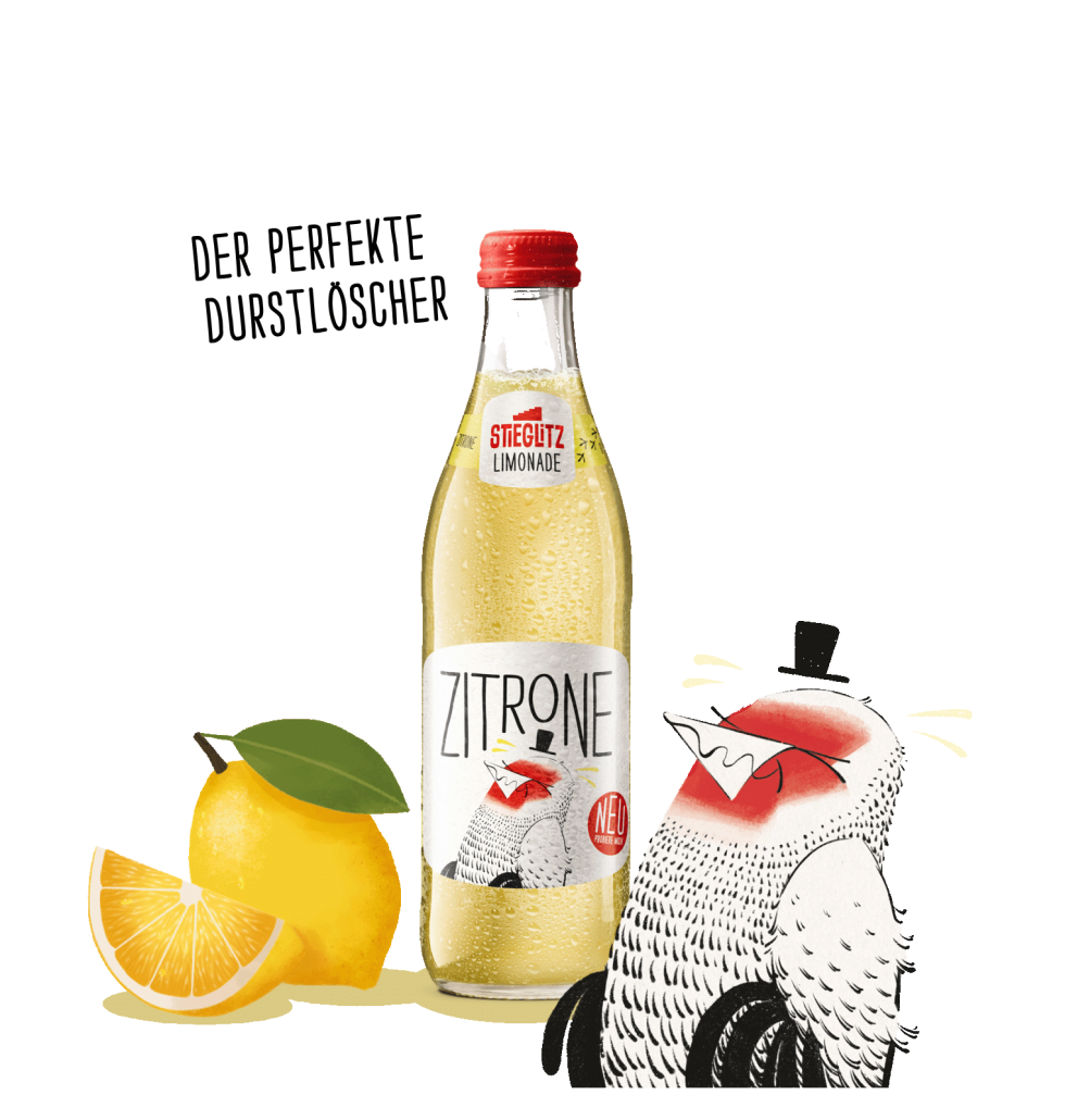 der perfekte Durstlöscher Zitronenlimonade von Stieglitz